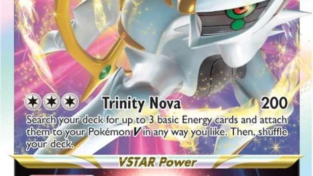 Arceus Vstar card in Pokemon TCG